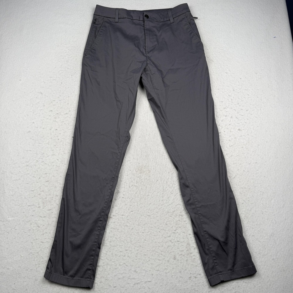 Birddogs Pants Mens 30x32 Gray Slim Stretch Chino Casual Travel